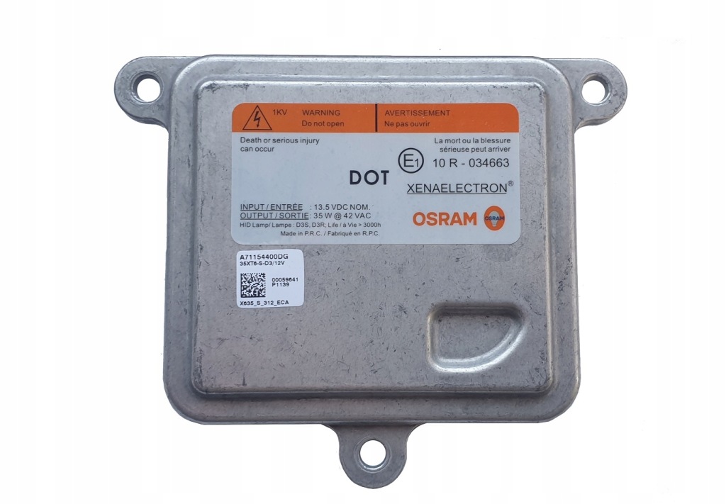 фото №1, Преобразователь ксенон d3s osram 35 xt6-a-d3 / 12