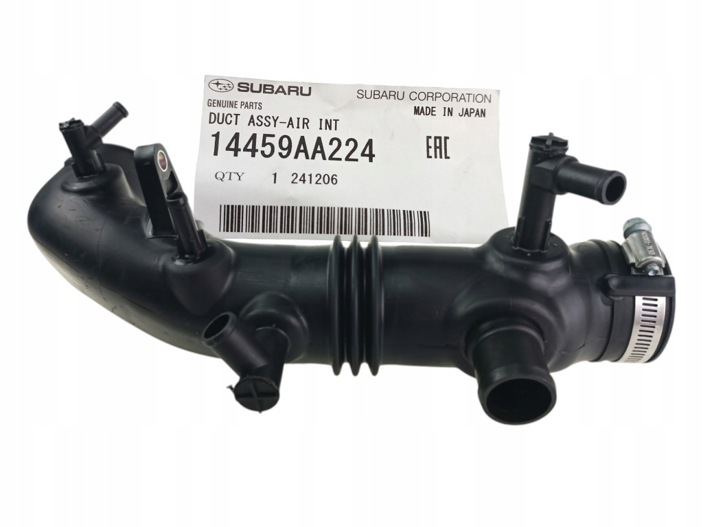 фото №1, Subaru труба впускний повітря всмоктувальна турбонагнітача 14459aa224 оригінал