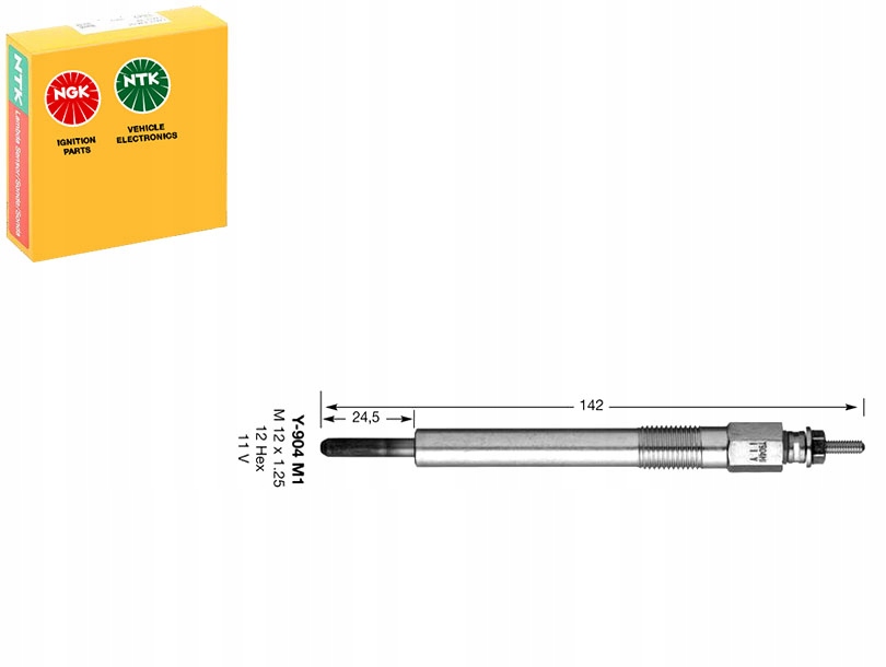 фото №1, Ngk свеча накаливания isuzu trooper 2.8 td ubs55 ub