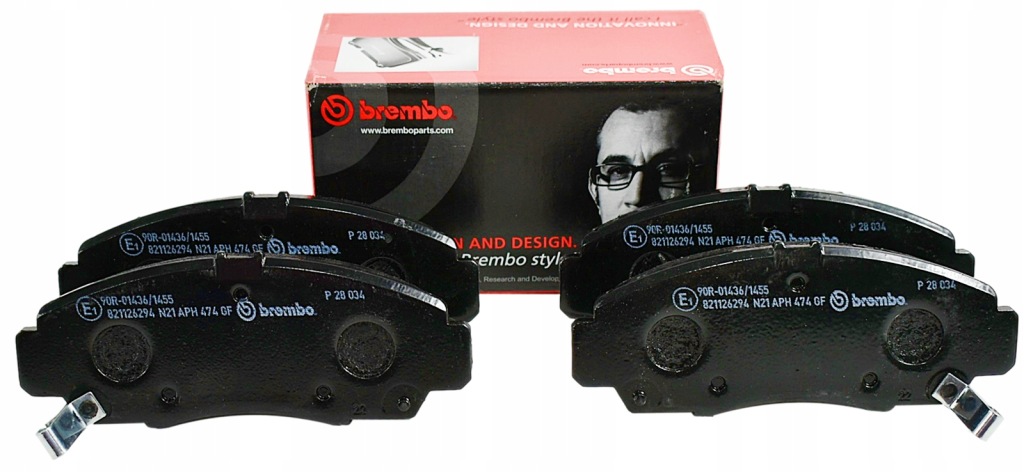 фото №1, Brembo p28034 тормозные колодки тормозные перед acura rl tl tsx honda accord ix cr