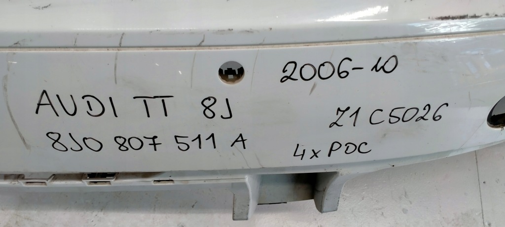 фото №7, Audi tt 06-14 бампер задний задняя 8j0807511a 4xpdc