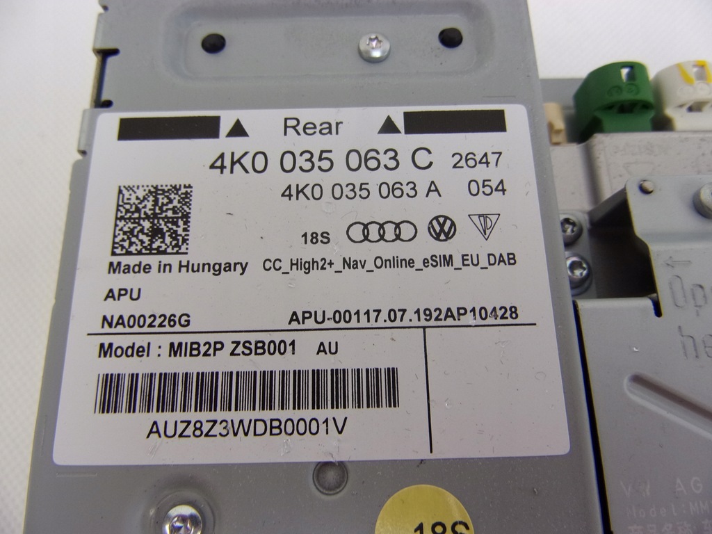 фото №6, Audi q8 считыватель радио навигация мультимедиа 4k0035063c