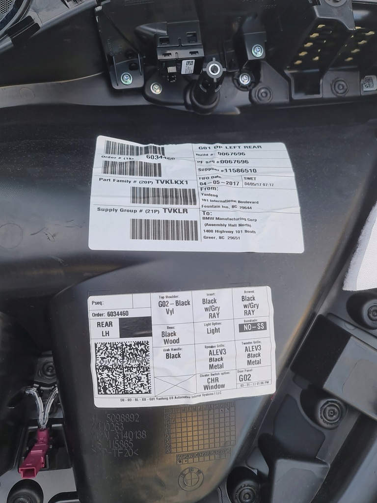 фото №5, Bmw g02 x4 оббивка лівий задня