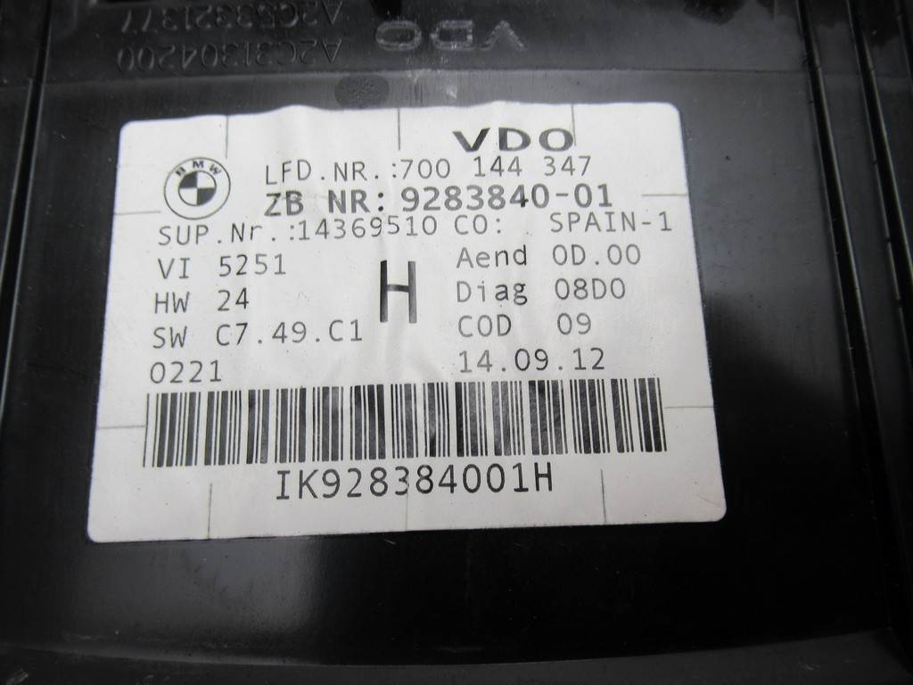 фото №7, Лічильник прилади bmw x1 e84 9283840