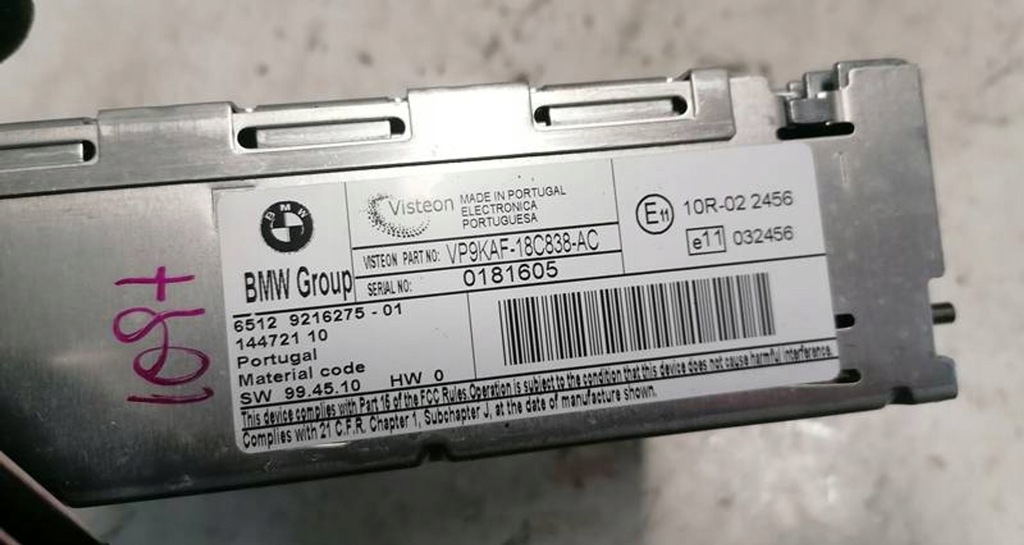 фото №3, Bmw 1 e87 10r радіо cd 9216275