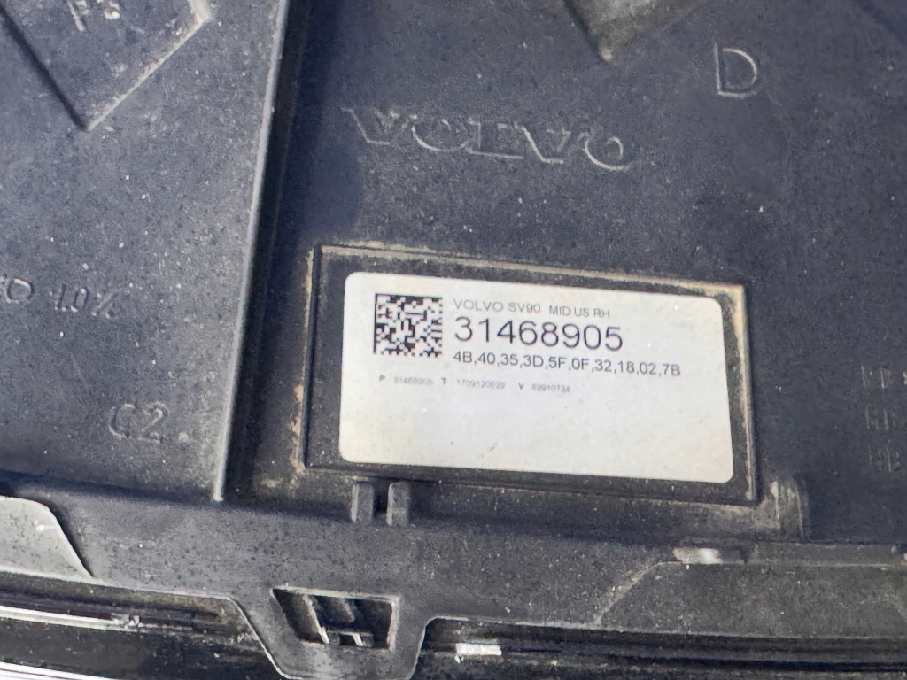 фото №5, Правий full led volvo v90 s90 bdb usa ameryka