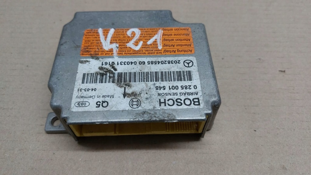 фото №1, Модуль датчик подушка безопасности mercedes-benz оригинальный номер 0285001548 2038204585