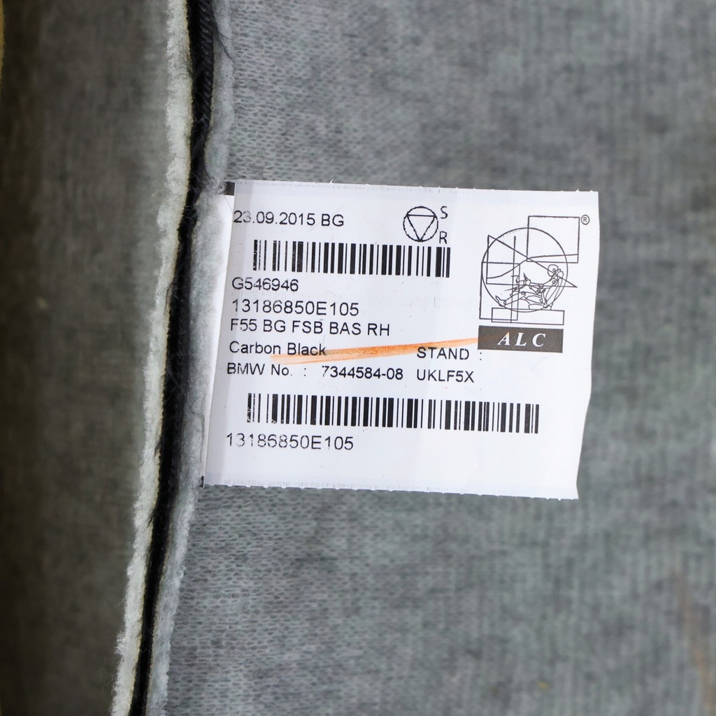 фото №13, Спинка сидіння mini cooper one f55 f54 f60 тканина чорний правий перед