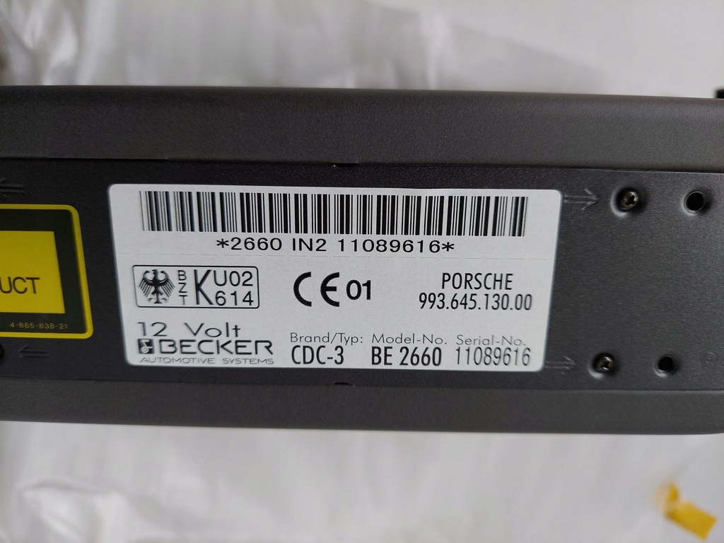 фото №9, Porsche 911 993 996 чейнджер cd nowa оригинальный номер cdc-3