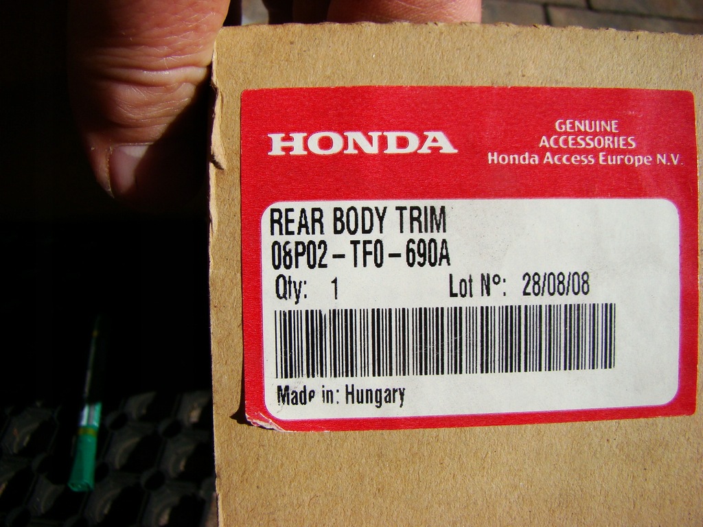 фото №6, Honda jazz 08-15 накладки na бампер задний nowe