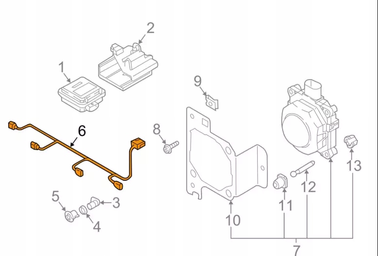 фото №12, Audi a4 b9 передній бампер pdc джгут електрична 8w0971095a oem