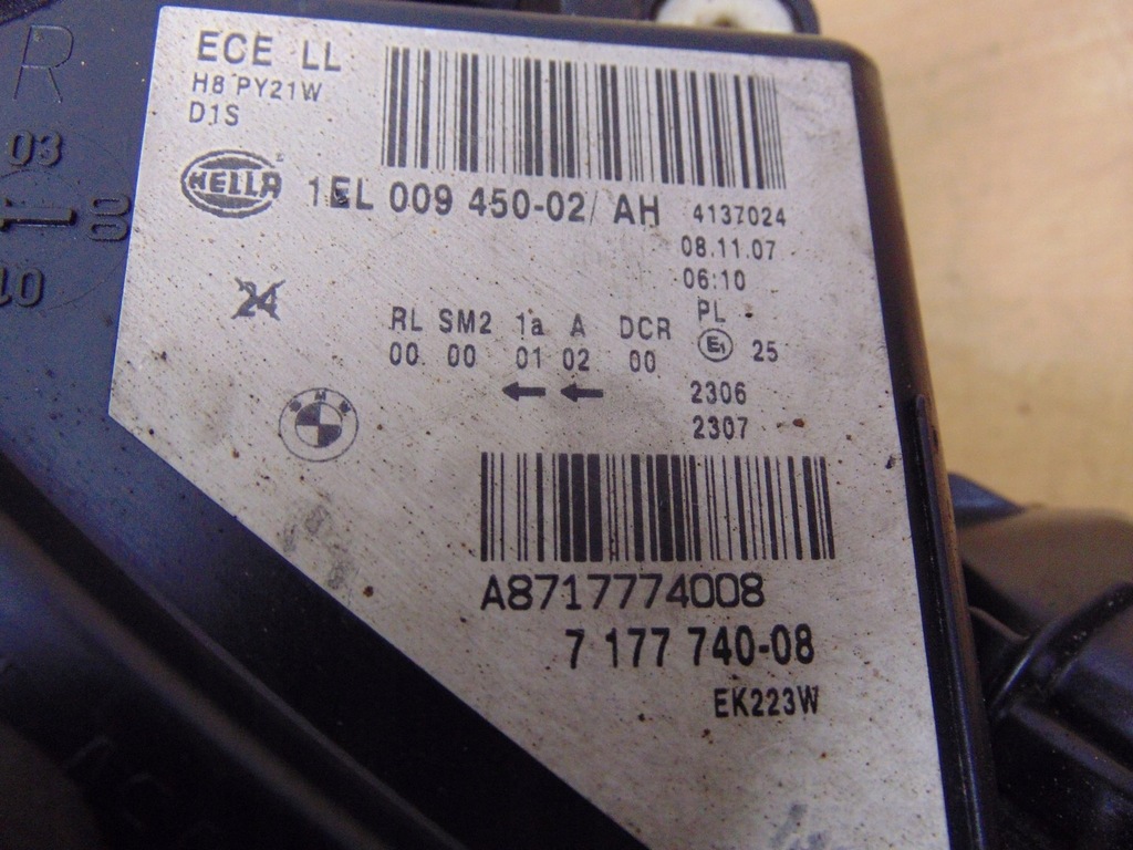 фото №16, Лампа права перед ксенон bmw e60 e61 lift bi ксенон 7177740 europa