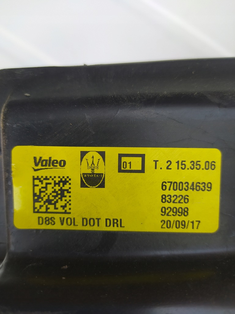 фото №8, Фара лампа перетворювачі правий перед - maserati levante usa