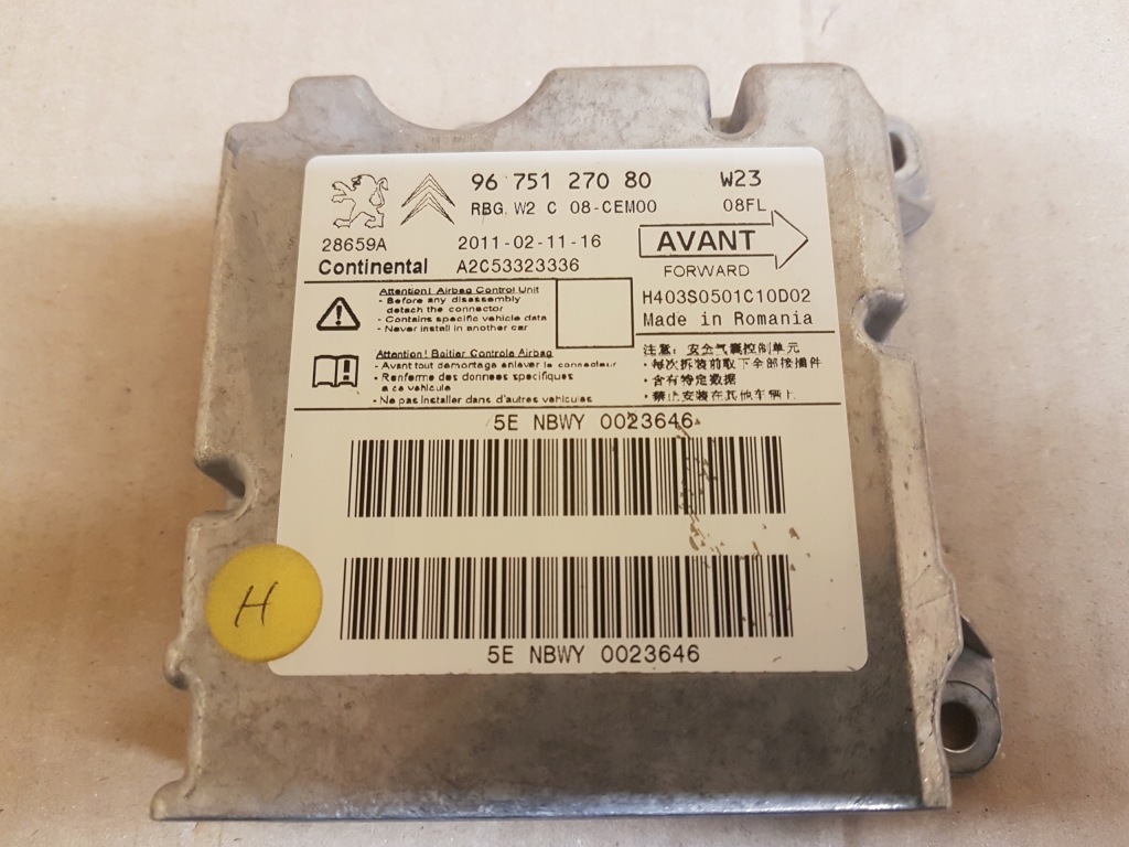 фото №4, Peugeot 508 i модуль датчик подушок подушка безпеки