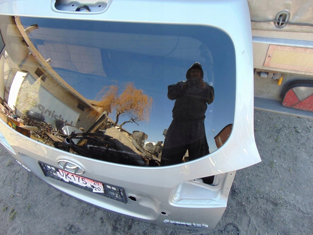 фото №10, Крышка багажника багажника задняя hyundai santa fe ii серебристая