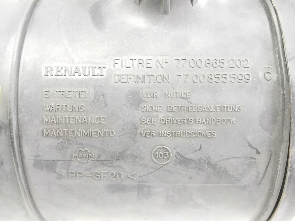 фото №6, Корпус фільтра повітря renault megane 7700865202