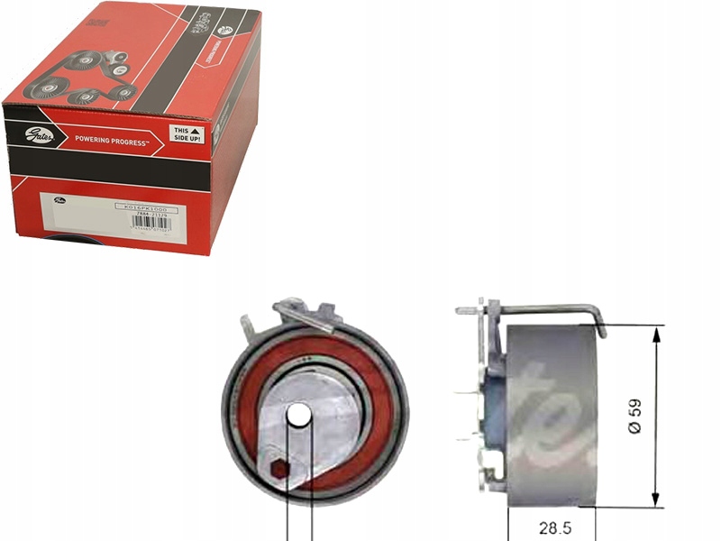 фото №1, Gates ролик натяжителя ремень распределительного вала 1307700qag 82