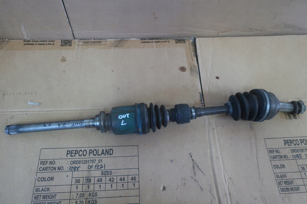 фото №1, Mitsubishi outlander i 2.4 b приводной вал правая длинная 4x4 03-06