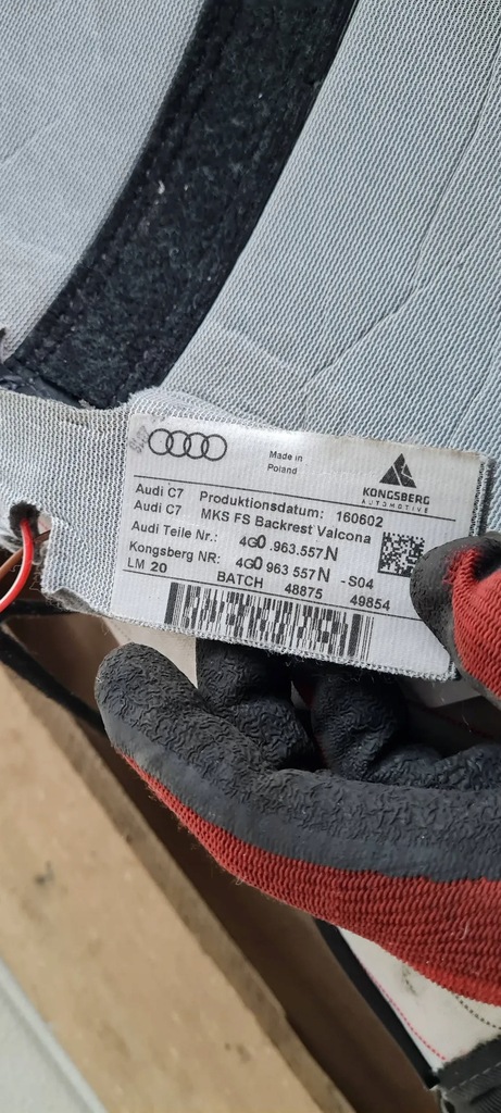 фото №12, S6 c7 4g a6 lift спинка сидіння передні праві комфорт valcona кондиціонер шкіра s7