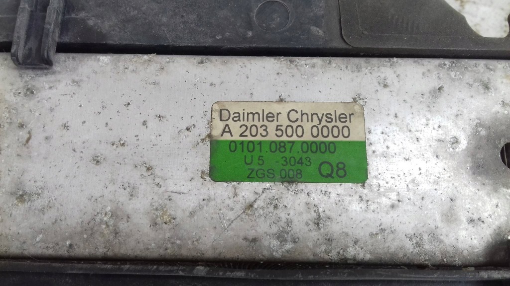 Интеркулер радиатор a2035000000 mercedes c-klasa w203 1.8 компрессор 00- Киев