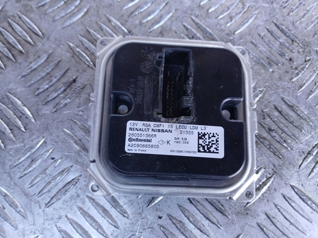 фото №1, Renault koleos ii clio v модуль перетворювач світла 260551566r 2022r