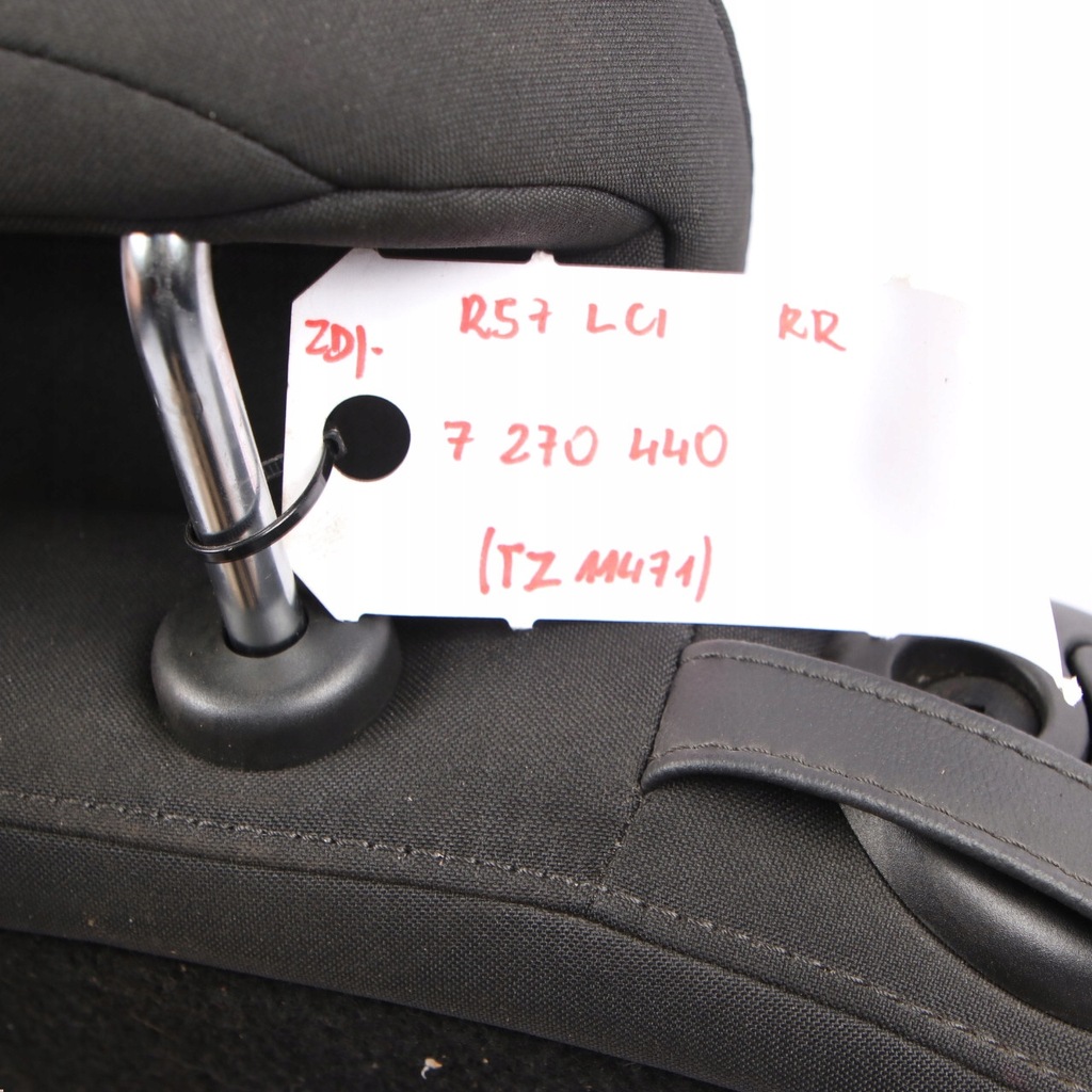 фото №12, Mini cabrio r57 спинка сиденье правый задняя материал