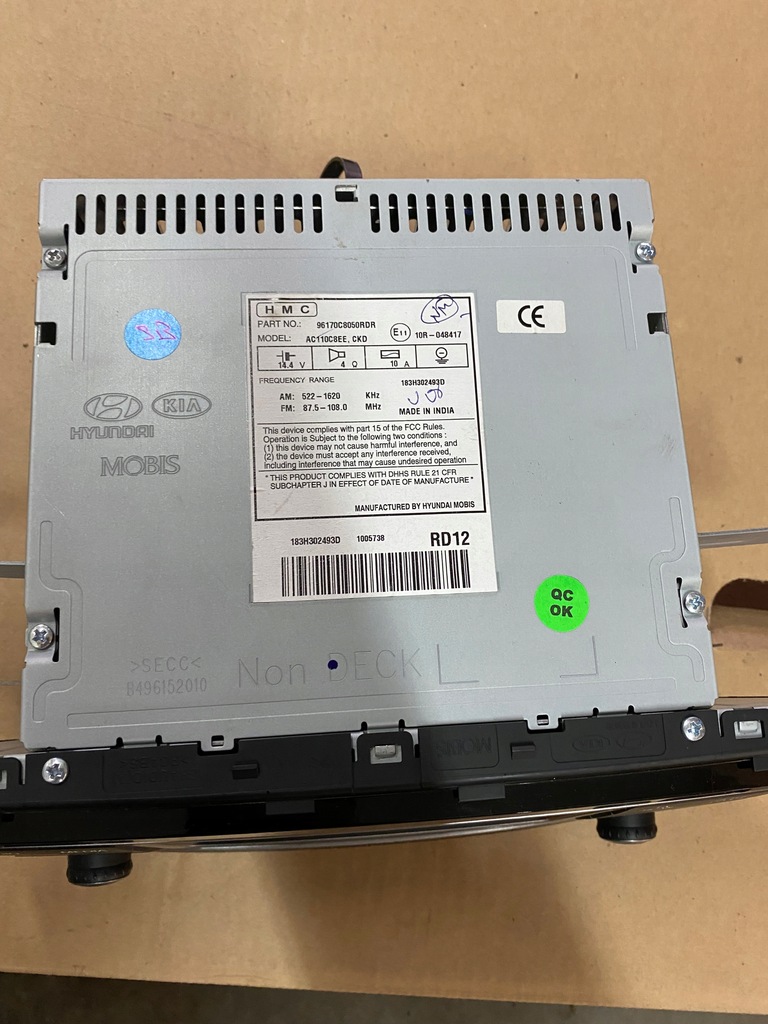 фото №2, Hyundai i20 ii 14- заводской радио mp3 bluetooth