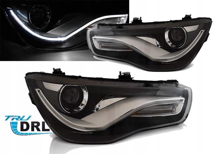 фото №1, Лампи audi a1 04.10-12.14 black tru drl
