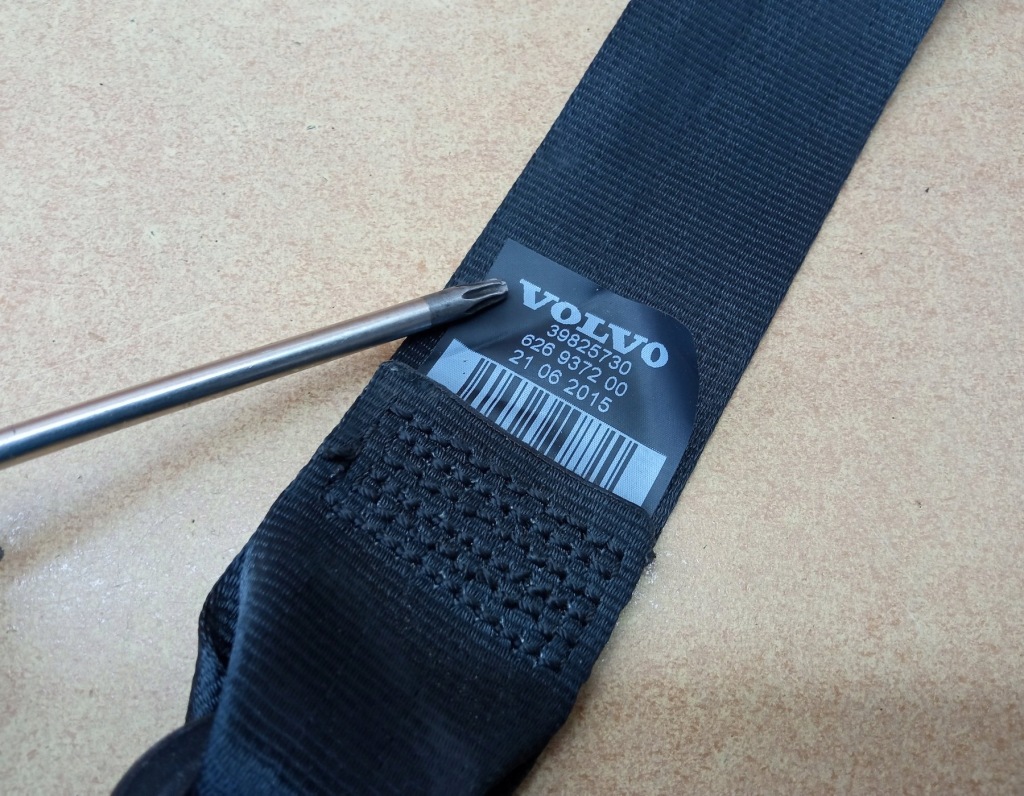 фото №2, Pas безпеки правий задня volvo xc90 ii 2 ряд