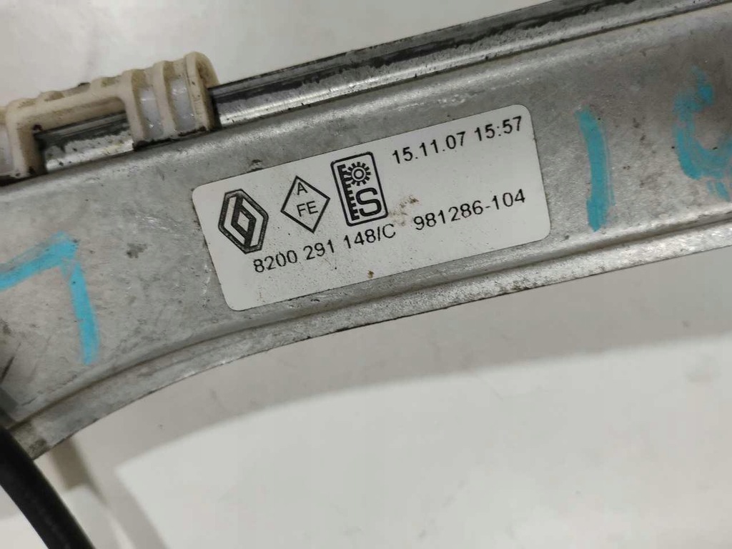 фото №3, Подъемник стекло левый перед renault clio iii 8200291148
