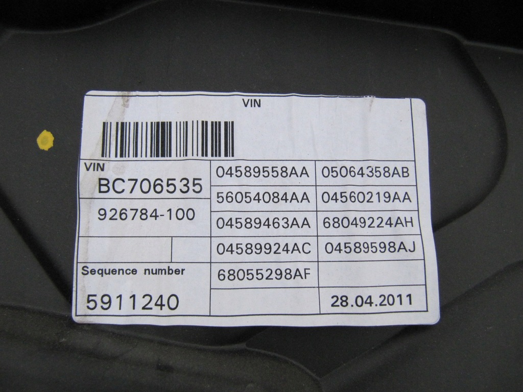 фото №11, Dodge durango iii 11-22 механизм стекло перед передний левый правый подъемник