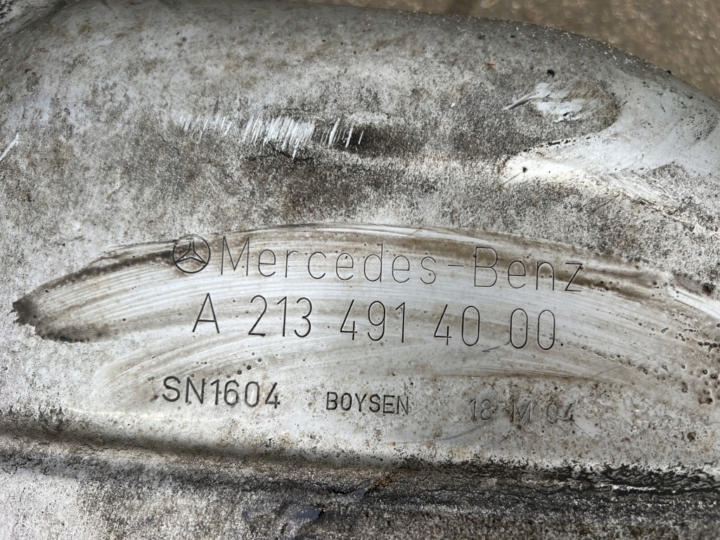 фото №6, Mercedes w213 e-klasa гасник труба вихлопна вихлоп дросельна заслінка оригінал