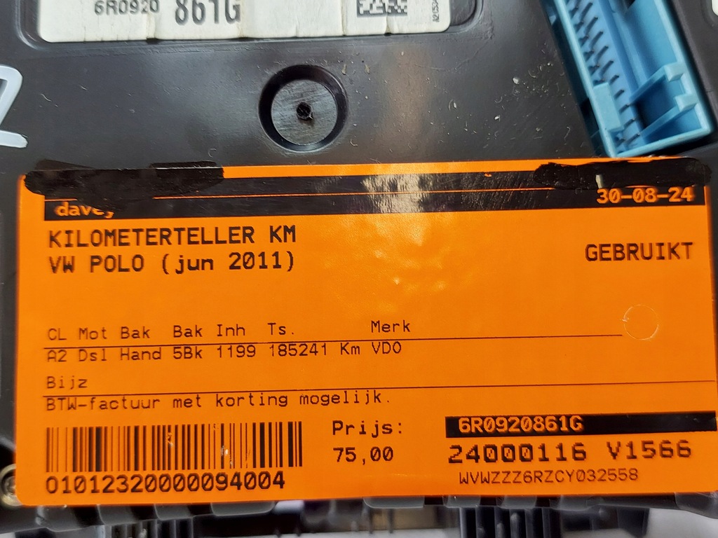 фото №9, Счетчик приборная панель vw polo 6r 1.2 tdi 2011r 6r0920861g