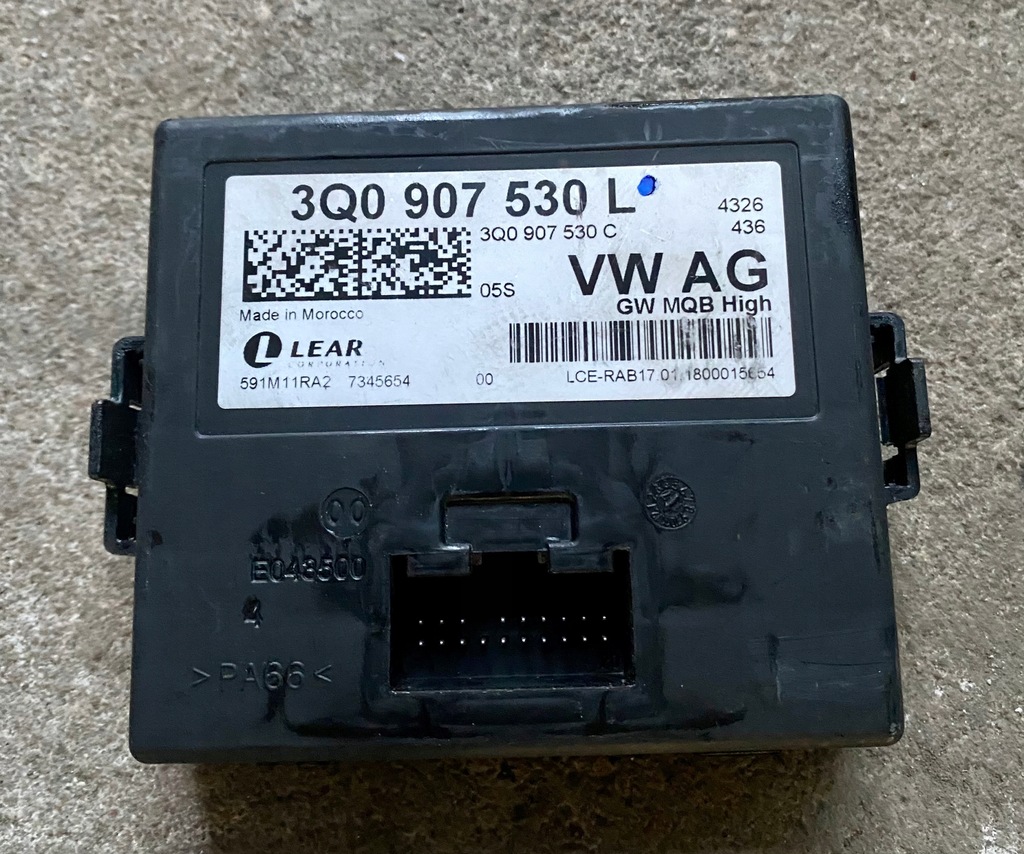 фото №1, Модуль шлюз vw t-roc 2ga 3q0907530l