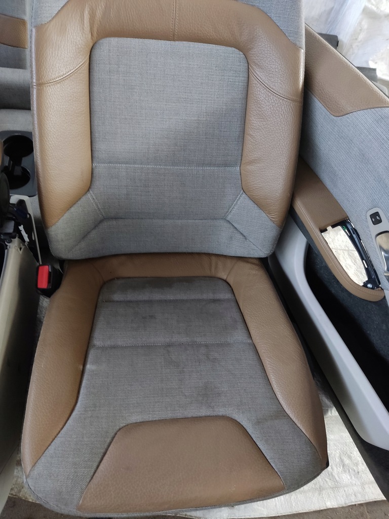 фото №8, Bmw i3 i01 салон сиденья подогрев заднее сиденье туннель обивка solaric cassia