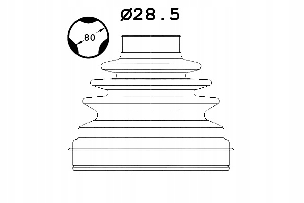 фото №1, Sasic защита шарнир перед внутри nissan qashqai i qashqai ii