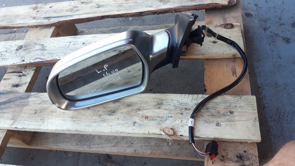 фото №1, S4 b8 дзеркало ліва лівий перед хром 6pin eu