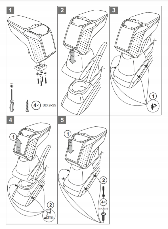 фото №11, Armster 2 підлокітник шкіряний vw polo 2009-17