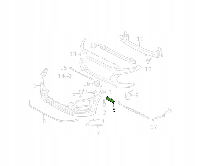 фото №9, Кронштейн бампера do hyundai kona 2017-2023 86513j9000 левая