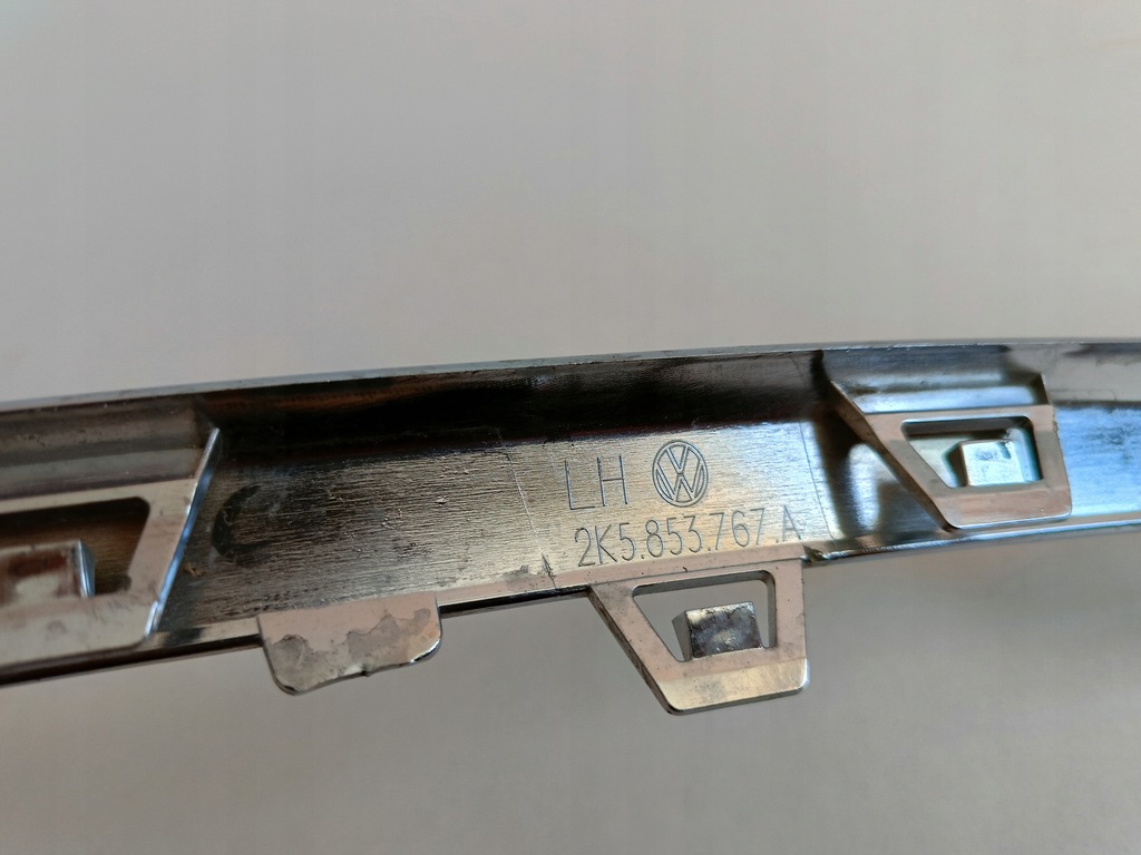 фото №7, Хром молдинг бампера перед левый 2k5853767a vw caddy