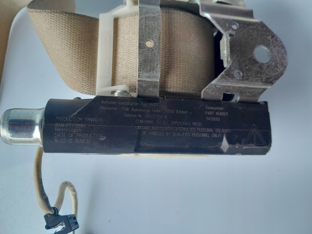 фото №5, Pas безопасности натяжитель передний правый bmw 6 640 650 630 f06 gran coupe