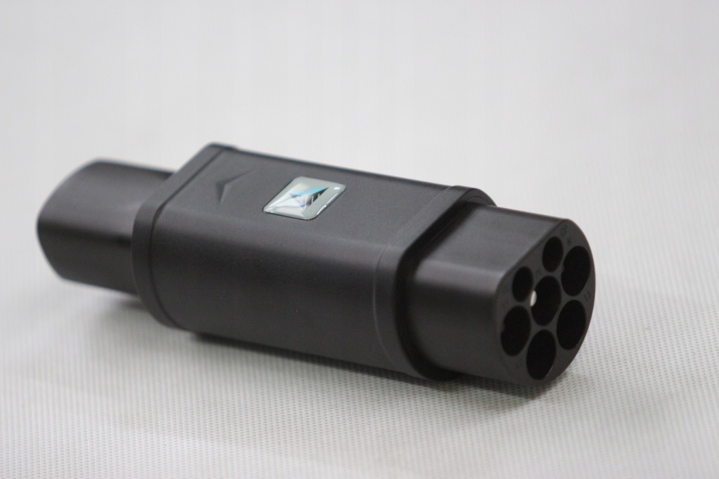 фото №12, Переходник зарядки typ2 32a 8kw ac do tesla вход usa do eu