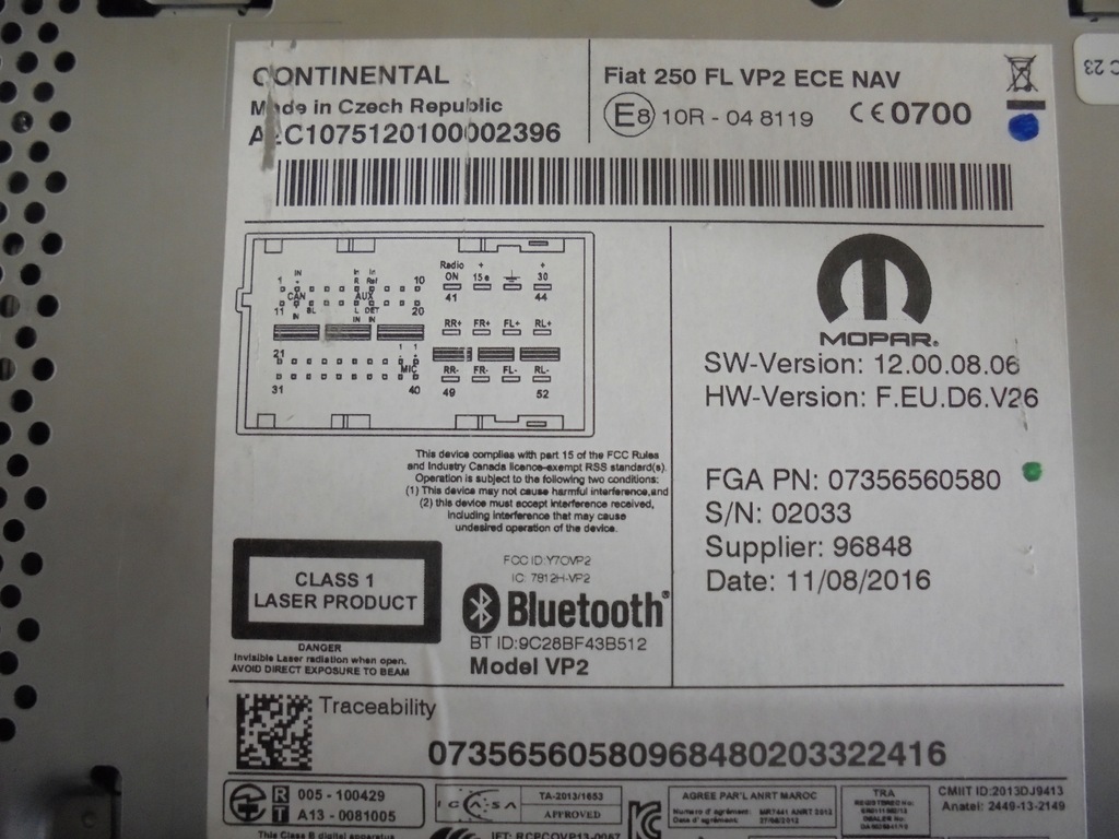 фото №2, 7356560580 радио fiat ducato 2012- сенсорный