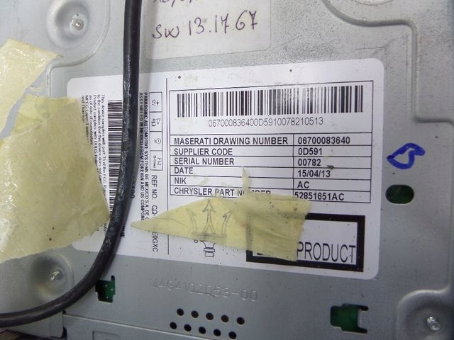 фото №5, Maserati quattroporte vi екран радіо навігація 670007290
