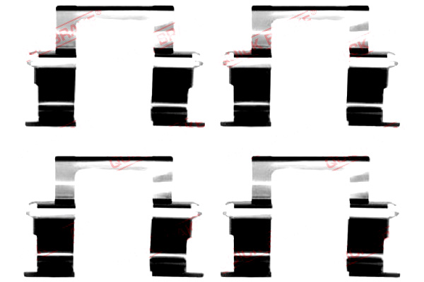 фото №2, Набор монтажный тормозных колодок перед isuzu trooper ii opel frontera a