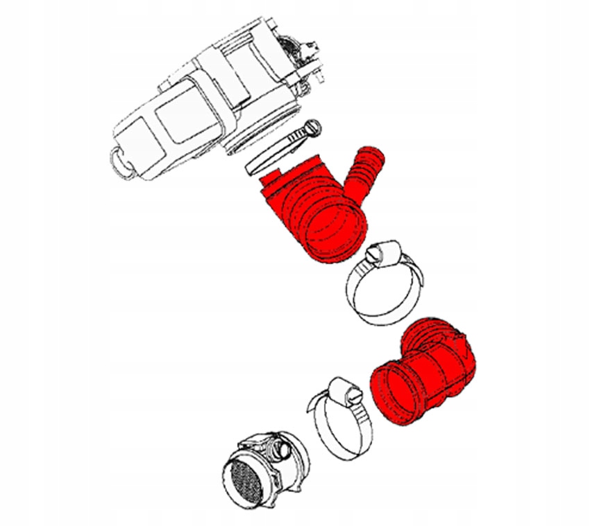 2x труба шланг фільтра повітря bmw e46 e39 e38 Доставка