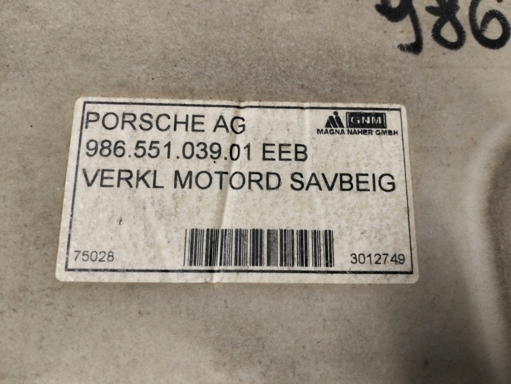 Обшивка багажника boxster porsche 986 98655103901 Недорого