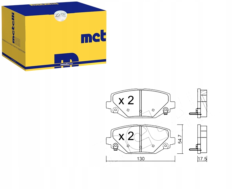 Купити Metelli гальмівні колодки ham.tyl fiat freemont 11-