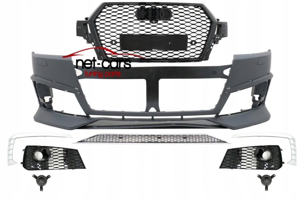 фото №11, Бампер перед решітка радіатора audi q7 4m 15-.. wz rsq7 sq7