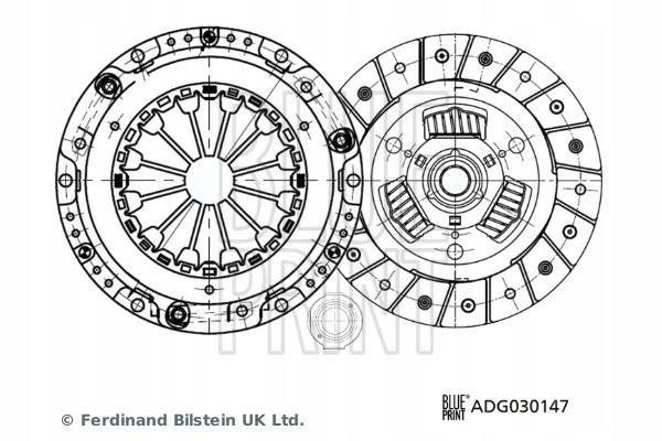 фото №13, Сцепление kpl. suzuki alto 1,1 04-08 adg030147 blue print